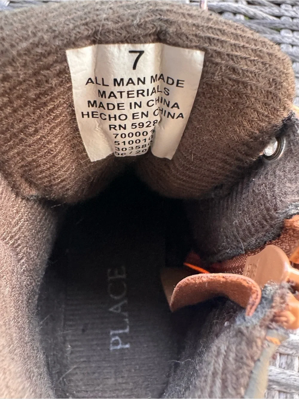 The Children's Place Tan/Brown Toddler Boots
